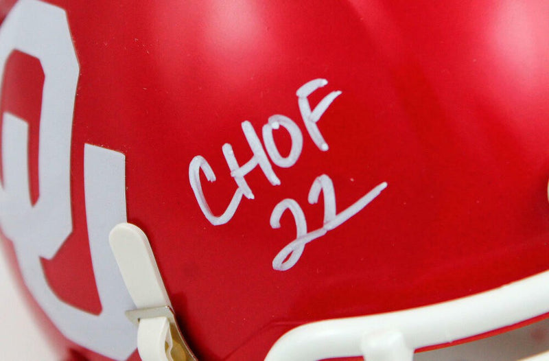 Roy Williams Signed Oklahoma Sooners White Speed Mini Helmet - CHOF 22