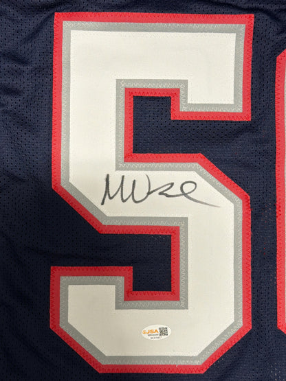 Mike Vrabel Signed New England Patriots Navy Custom Jersey