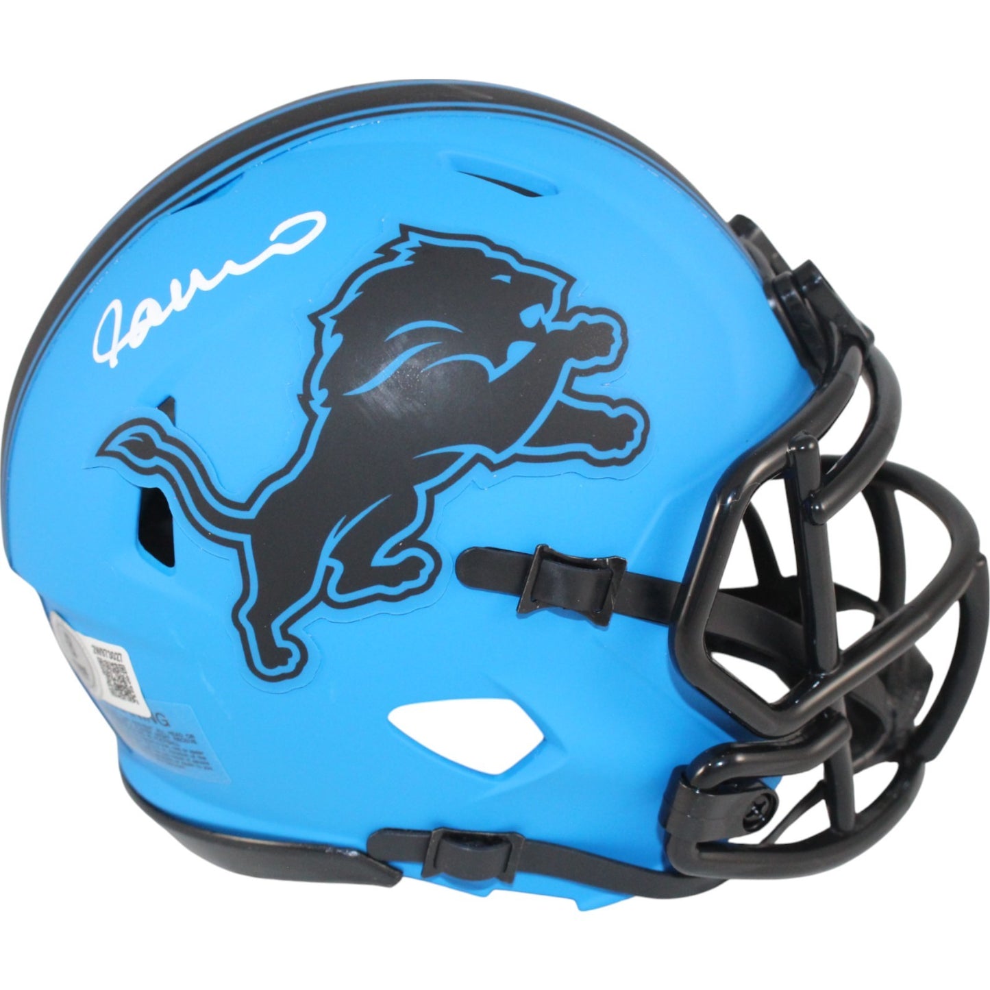 Jameson Williams Detroit Lions Autographed Rave Mini Helmet Beckett