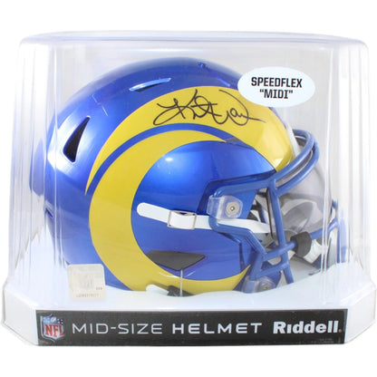 Kurt Warner Autographed Los Angeles Rams Mid-Size Helmet