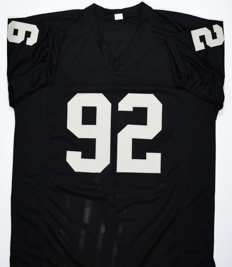 Richard Seymour Autographed Las Vegas Raiders Black Custom Jersey