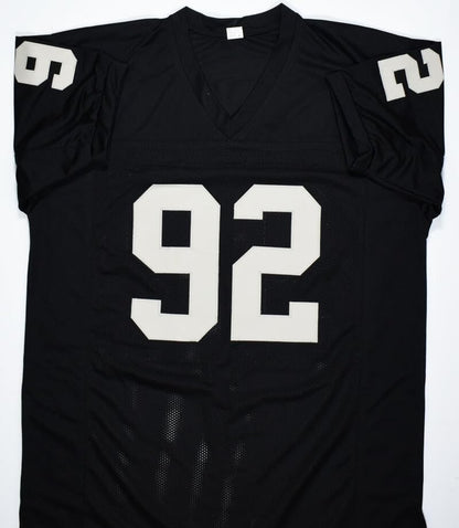 Richard Seymour Autographed Las Vegas Raiders Black Custom Jersey