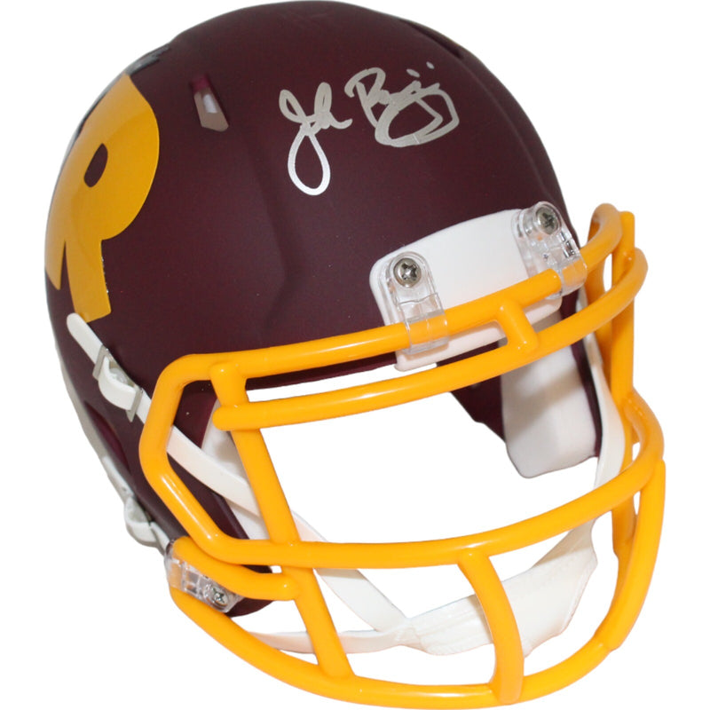 John Riggins Signed Washington Redskins AMP Mini Helmet Beckett BAS