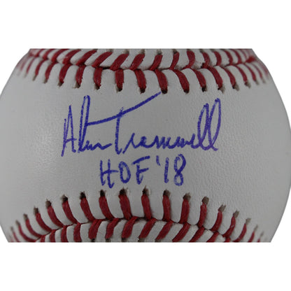 Alan Trammell Autographed Detroit Tigers Baseball with 4 Stats
