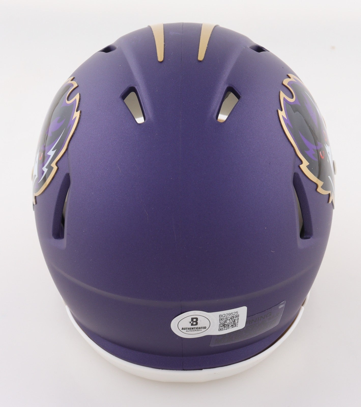 Jamal Lewis Baltimore Ravens Autographed Alternate Speed Mini Helmet