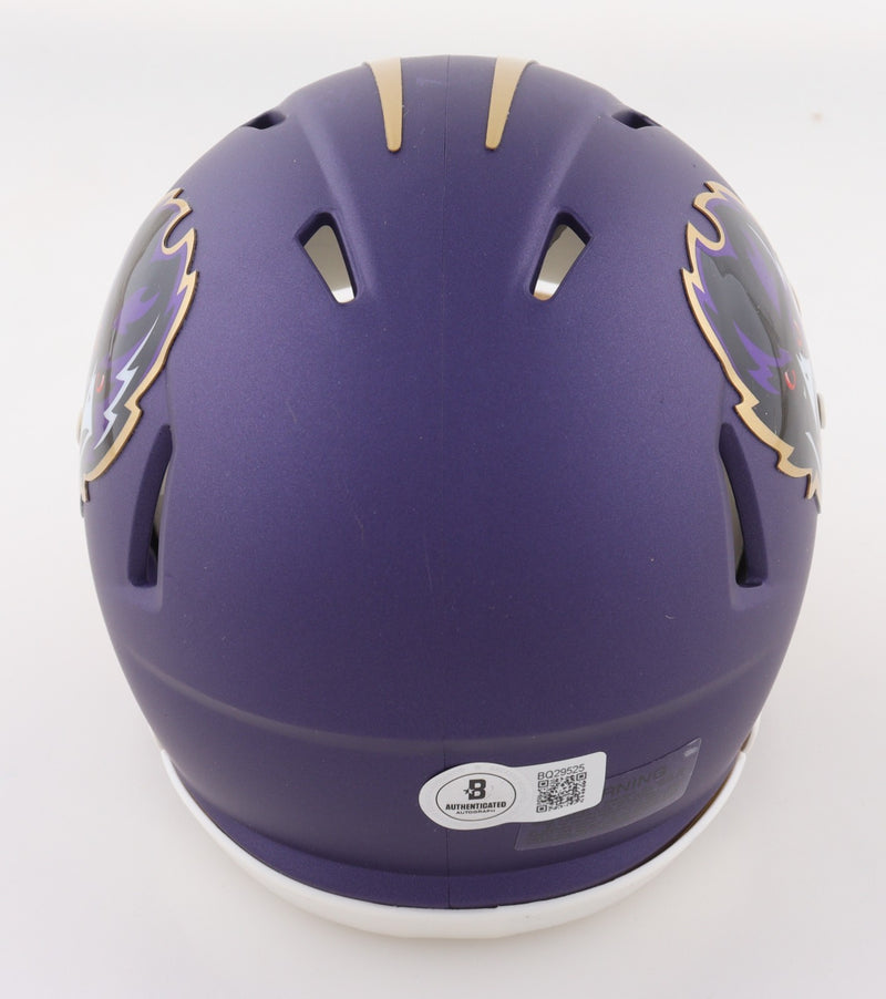 Jamal Lewis Baltimore Ravens Autographed Alternate Speed Mini Helmet