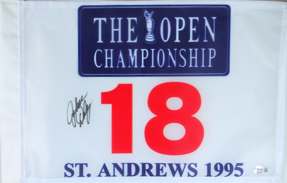 John Daly Signed St. Andrews Golf Flag