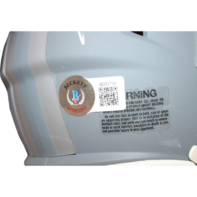 Deion Sanders Dallas Cowboys Autographed Slate Mini Helmet