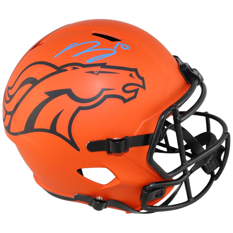 Bo Nix Denver Broncos Autographed Full Size Rave Helmet