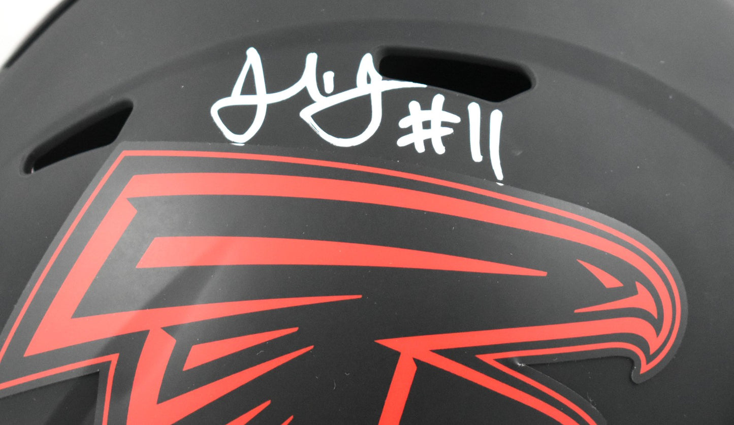 Julio Jones Signed Atlanta Falcons Full Size Eclipse Speed Helmet