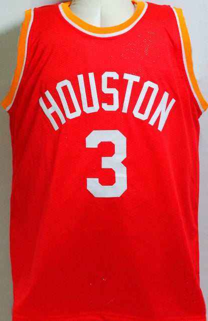 Steve Francis Autographed Red and Yellow Pro Style Jersey