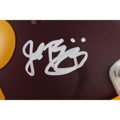 John Riggins Signed Washington Redskins AMP Mini Helmet (BAS)