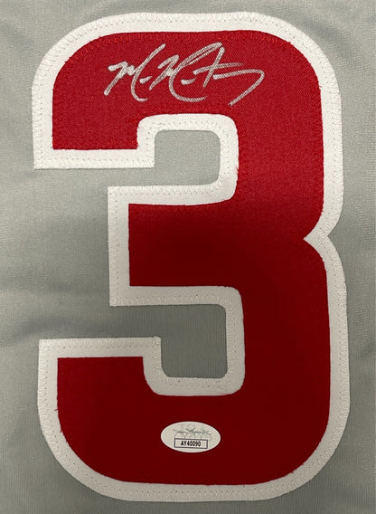 Mike Montgomery Chicago Cubs Signed Custom Grey Jersey
