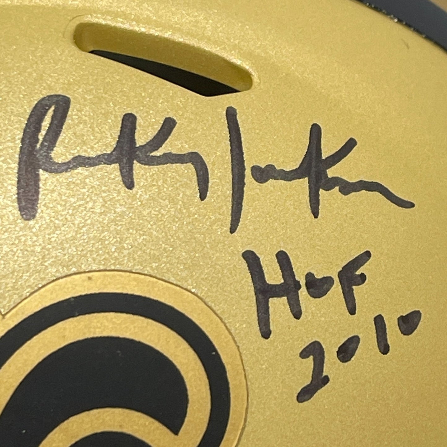Rickey Jackson Signed New Orleans Saints Rave Mini Helmet (HOF 2010)