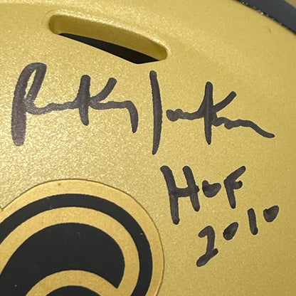 Rickey Jackson Signed New Orleans Saints Rave Mini Helmet (HOF 2010)