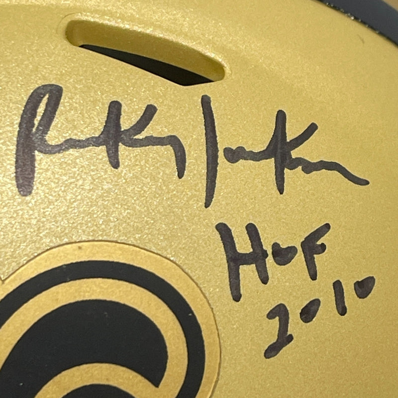 Rickey Jackson Signed New Orleans Saints Rave Mini Helmet (HOF 2010)