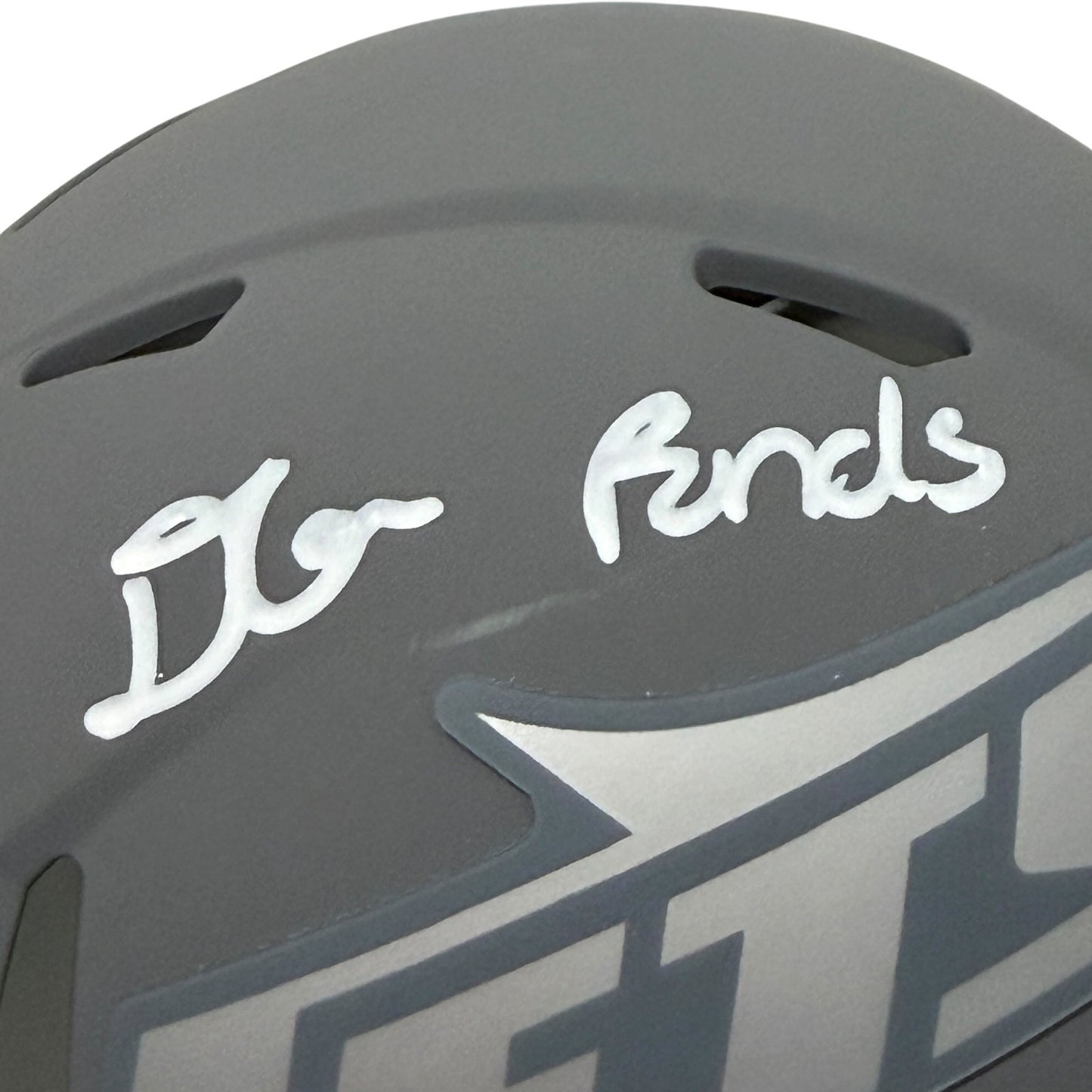 D'Angelo Ponds Signed New York Jets Slate Mini Helmet