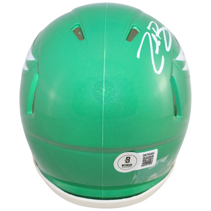 Zack Baun Autographed Philadelphia Eagles Kelly Green Mini Helmet