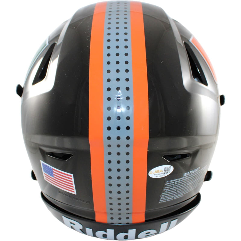 Toney Malachi Signed Miami Hurricanes Full Size Alternate Helmet