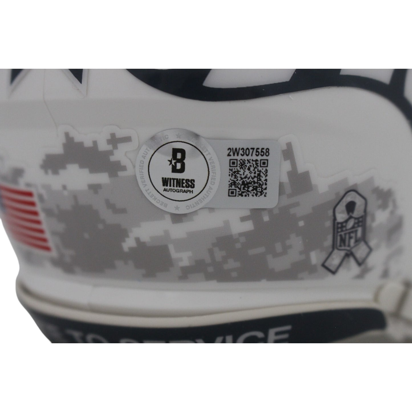 Von Miller Denver Broncos 2024 Salute to Service Signed Mini Helmet