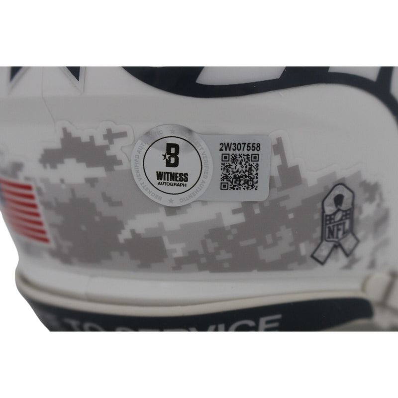 Von Miller Denver Broncos 2024 Salute to Service Signed Mini Helmet