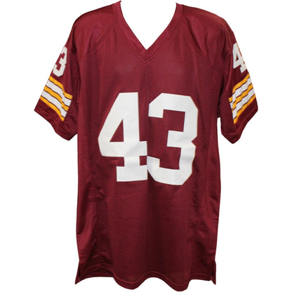 Larry Brown Autographed Red Pro Style Jersey with "72 MVP" Inscription