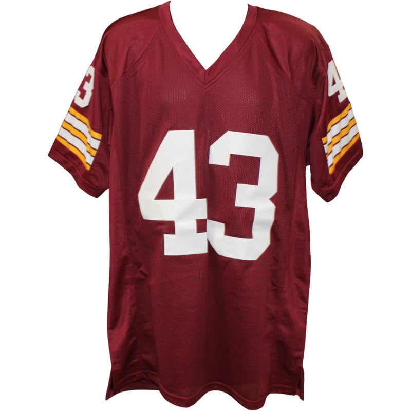 Larry Brown Autographed Red Pro Style Jersey with "72 MVP" Inscription