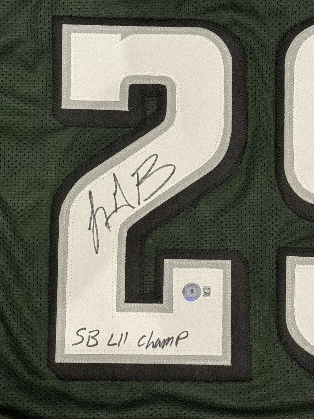 LeGarrette Blount Signed Philadelphia Eagles Custom Jersey (SB LII Champ)