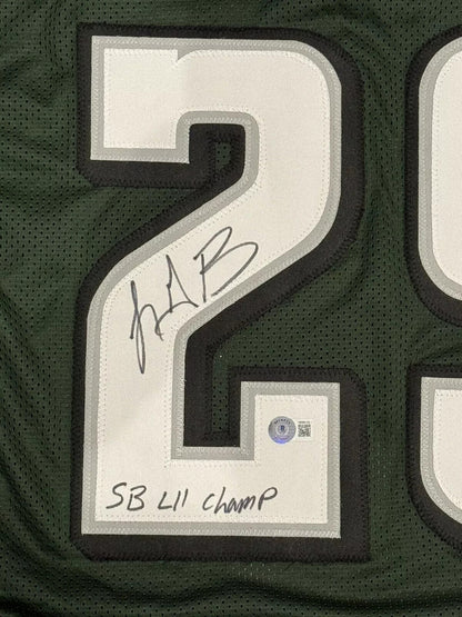 LeGarrette Blount Signed Philadelphia Eagles Custom Jersey (SB LII Champ)