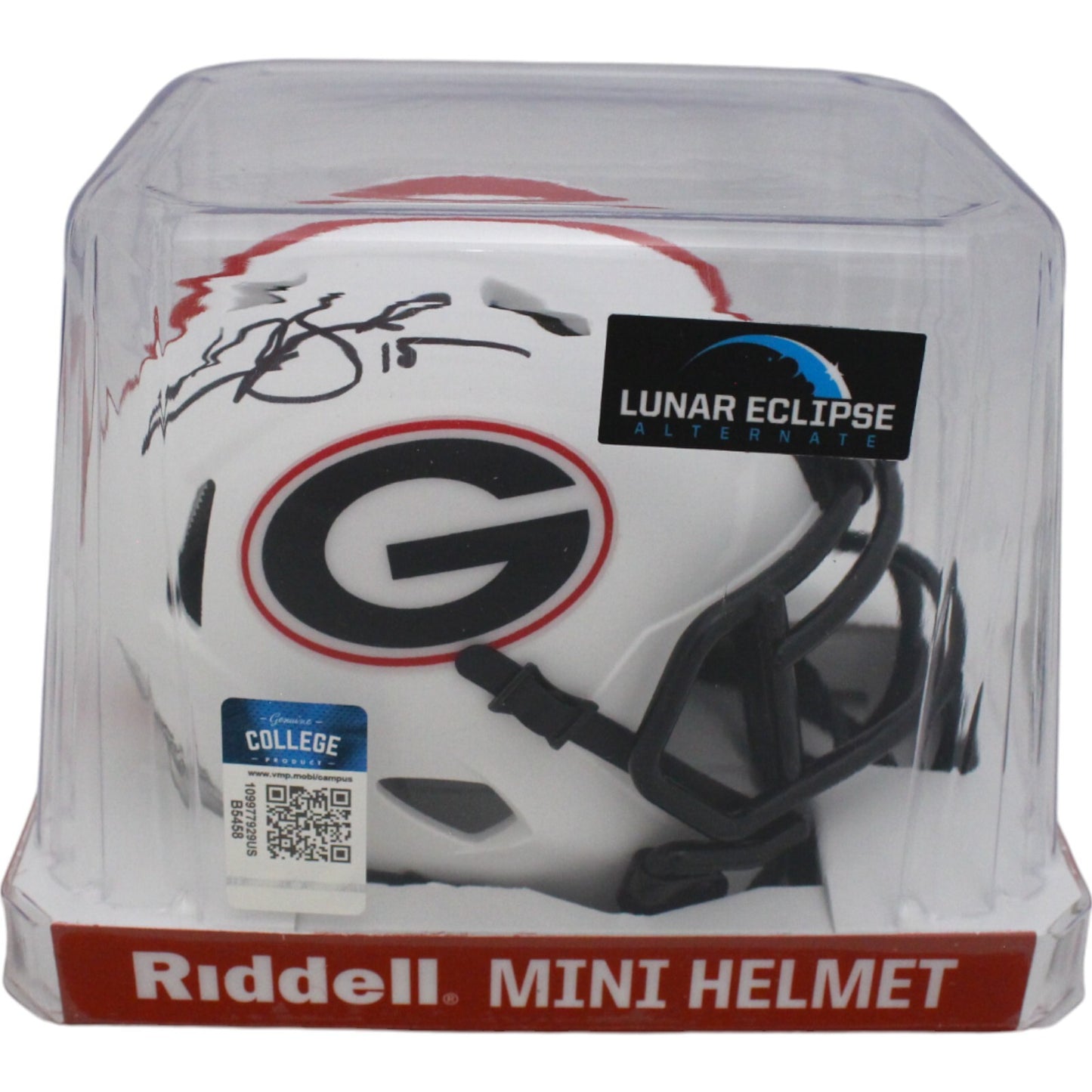 Carson Beck Georgia Bulldogs Autographed Lunar Speed Mini Helmet