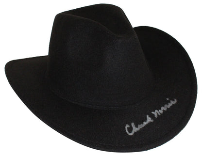 Chuck Norris Autographed Texas Ranger Black Wool Cowboy Hat (JSA)