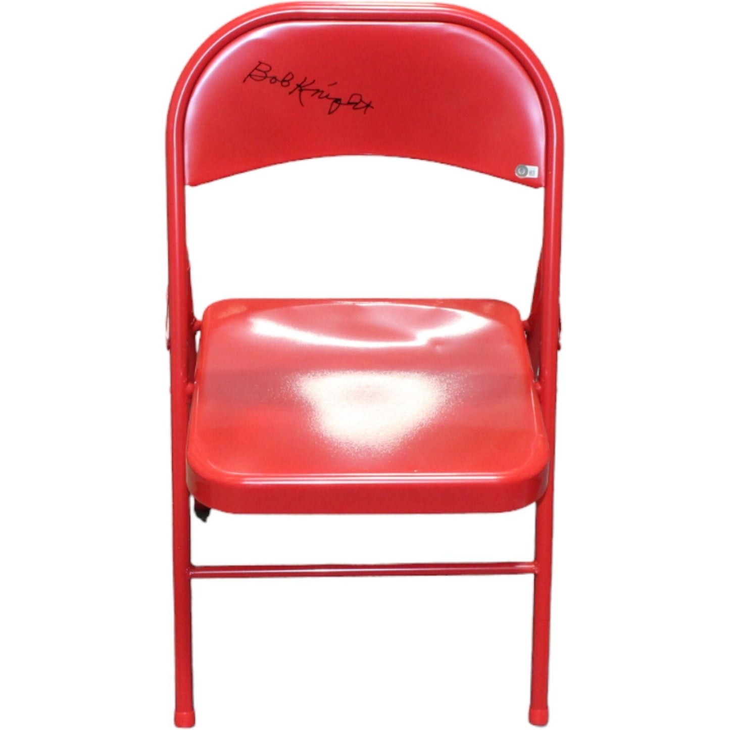 Bobby Knight Autographed Indiana Hoosiers Red Folding Chair (BAS)