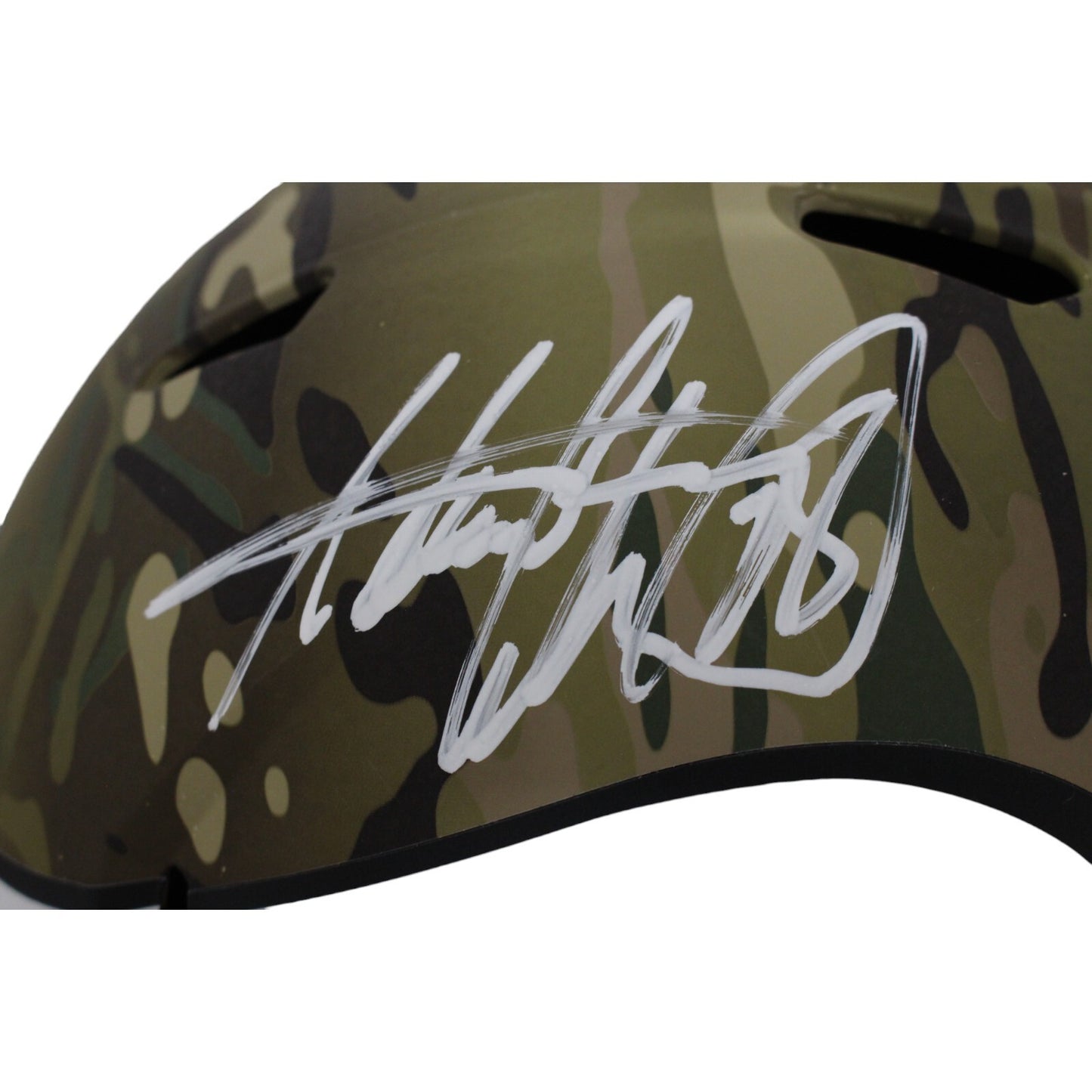 Adrian Peterson Minnesota Vikings Signed Camo Full Size Replica Helmet