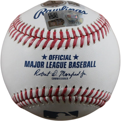 Corey Seager Autographed Texas Rangers Baseball (2x WS MVP Inscription)