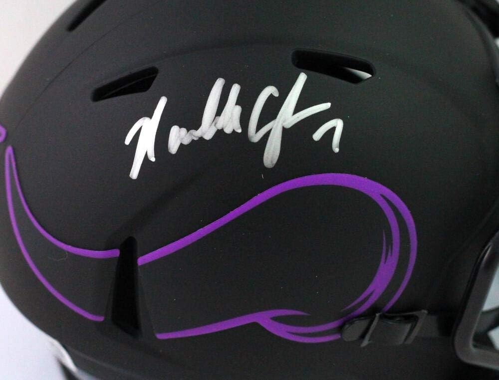 Randall Cunningham Autographed Minnesota Vikings Eclipse Mini Helmet