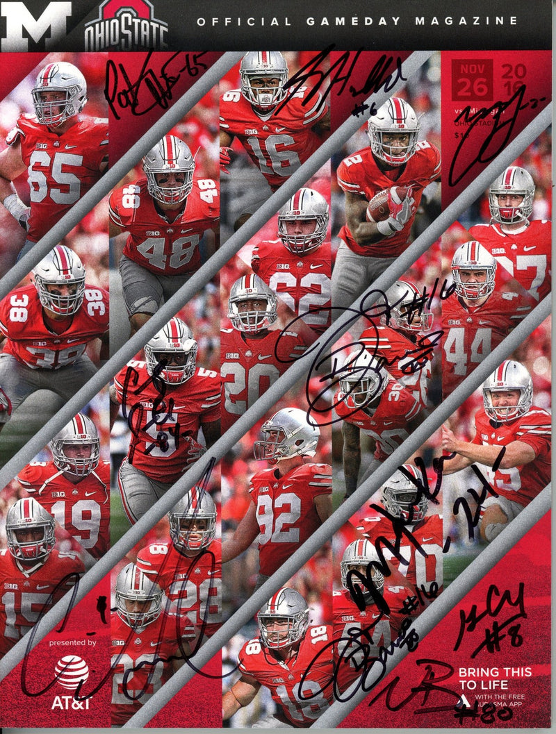 JT Barrett & Marshon Lattimore Multi-Signed Ohio State Gameday Magazine