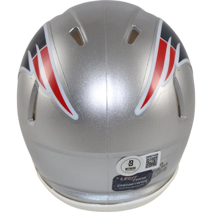 Christian Gonzalez Autographed New England Patriots Speed Mini Helmet