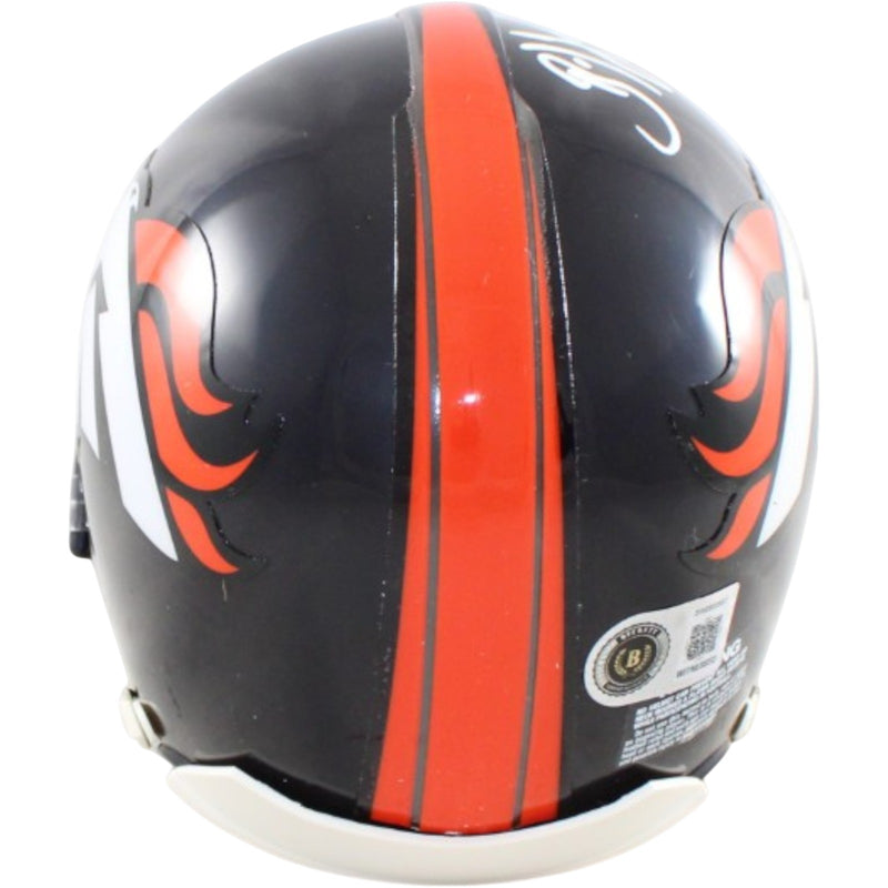 Brian Dawkins Signed Denver Broncos Mini Helmet - HOF 18