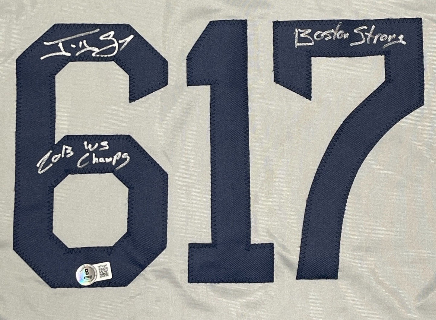 Jonny Gomes Signed Boston Strong Custom Jersey (Beckett Witnessed)