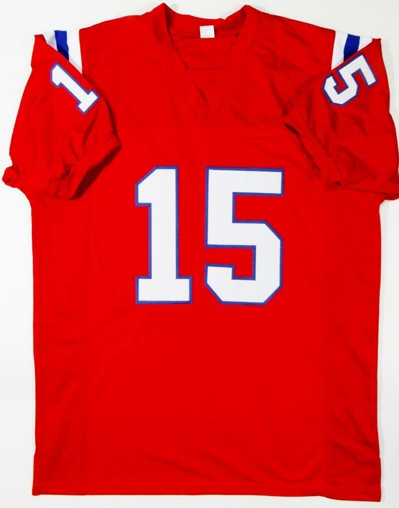 N'Keal Harry Autographed Red Custom Jersey
