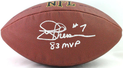 Joe Theismann Autographed NFL Supergrip Football with Inscription
