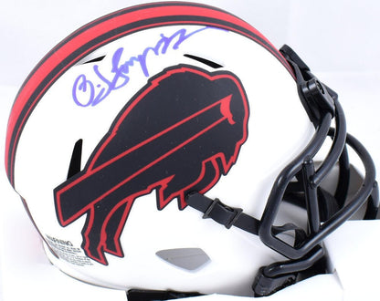O.J. Simpson Signed Buffalo Bills Lunar Speed Mini Helmet