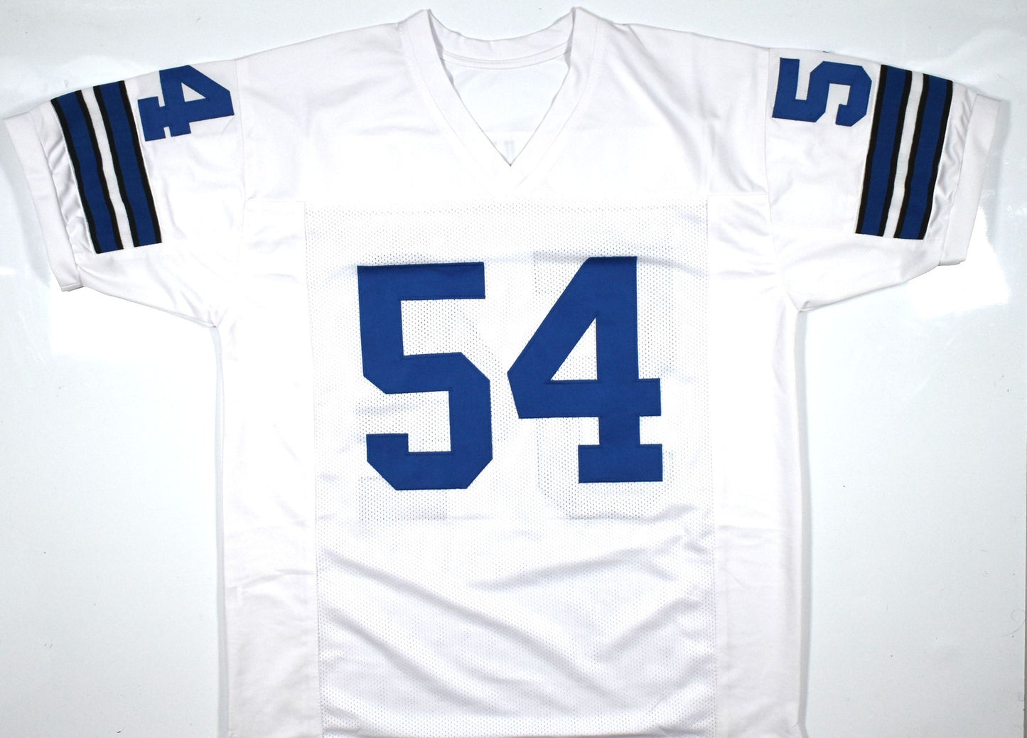 Chuck Howley Signed White Custom Jersey - SB MVP Inscribed