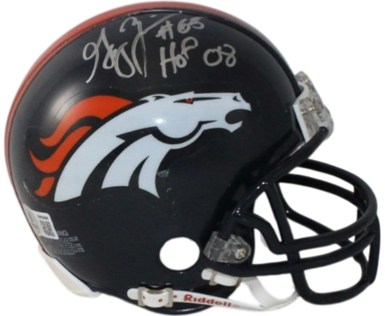 Gary Zimmerman Denver Broncos Signed VSR4 Throwback Mini Helmet (HOF)