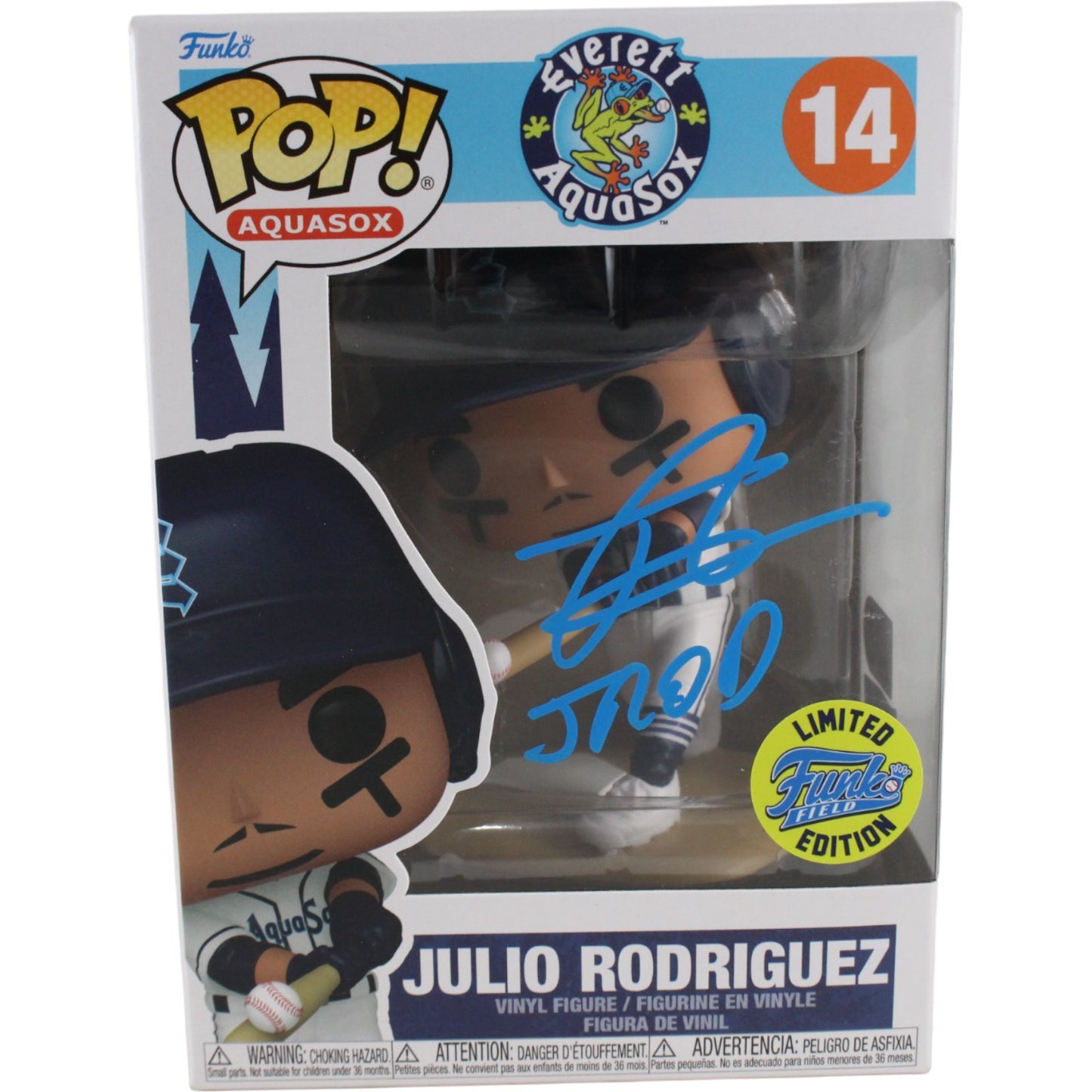 Julio Rodriguez Signed Seattle Mariners Funko Pop! #14 (J-Rod Inscription)