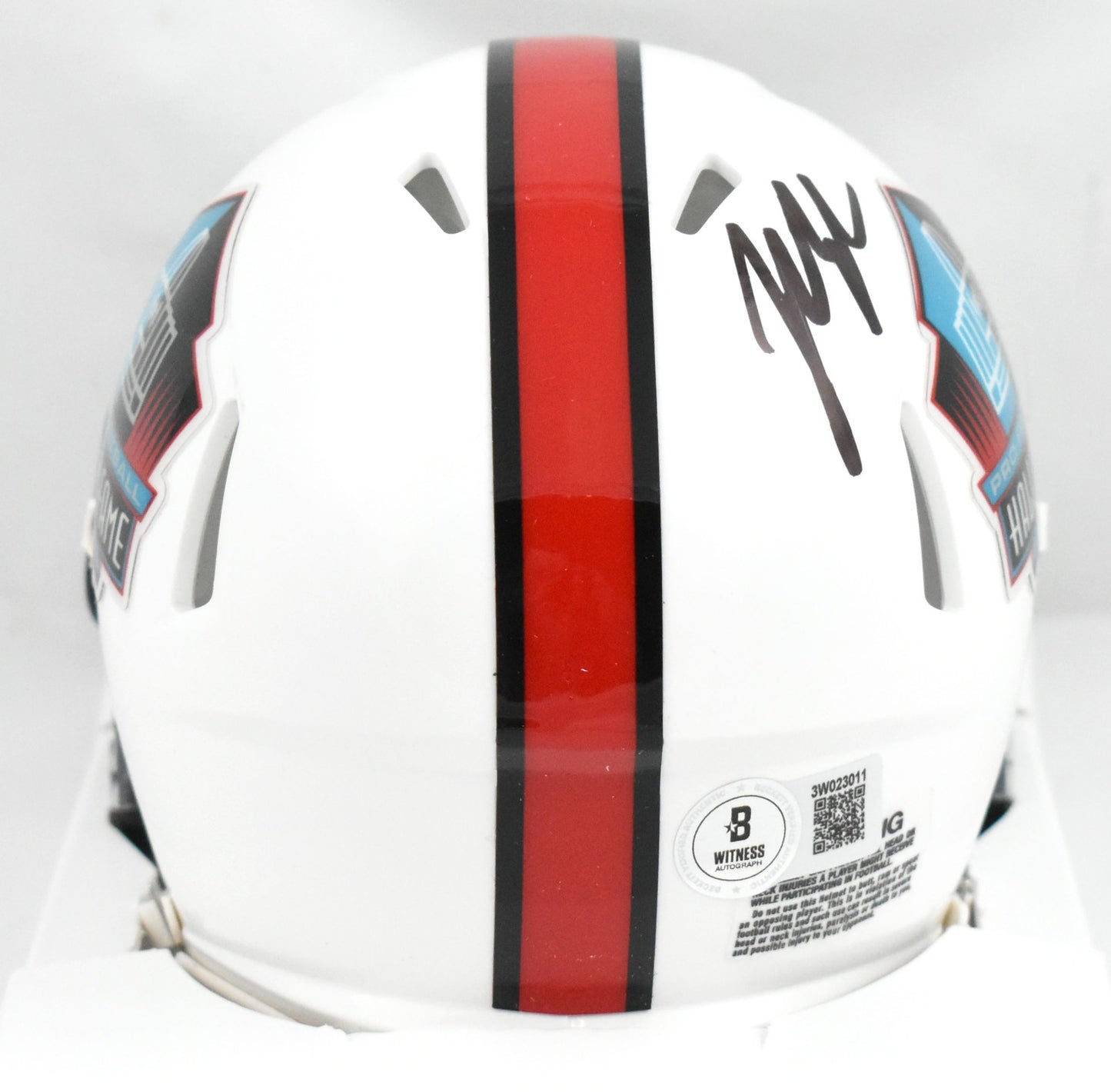 John Lynch Autographed Tampa Bay Buccaneers Hall of Fame Mini Helmet