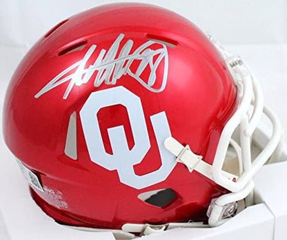 Adrian Peterson Signed Oklahoma Sooners Speed Mini Helmet