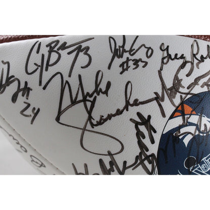 Shannon Sharpe & Pat Bowlen Denver Broncos Multi-Signed 1999 Team Football