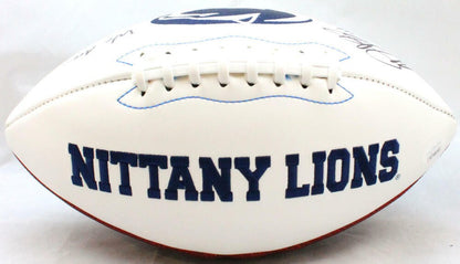 Miles Sanders Signed Penn State Nittany Lions Logo Football with Inscription