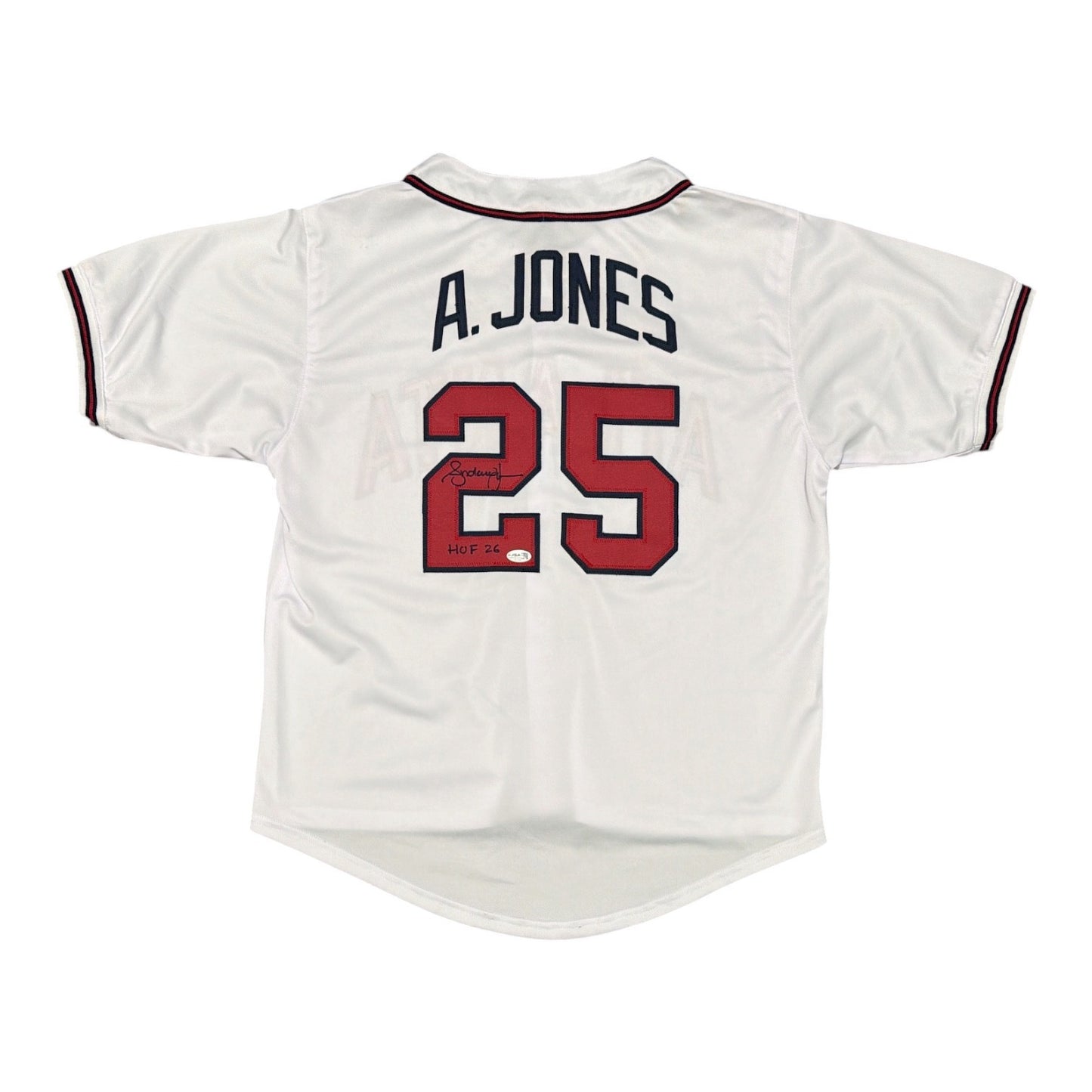Andruw Jones Autographed Atlanta Braves Custom Jersey